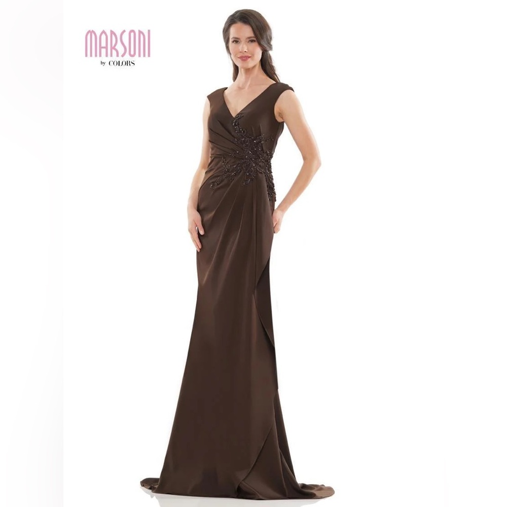 Marsoni by colors brown evening gown size 20. No tear, no snag
